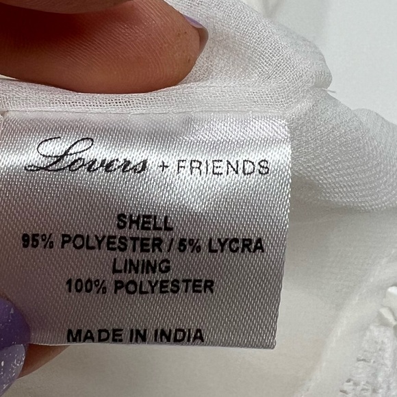 Lovers + Friends Yazmin Dress White Lace Size Small New With Tags - Picture 11 of 14